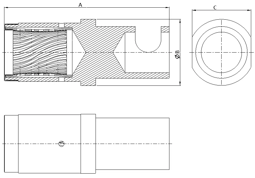 扭簧+焊杯端子扭簧+焊杯